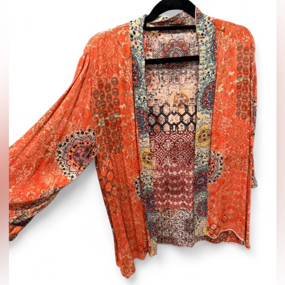 JOHNNY WAS - women’s short silk kimono